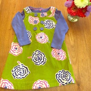 Mini Biden Corduroy Dress Set